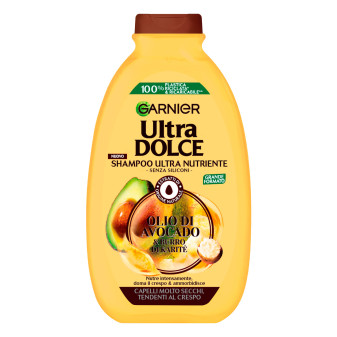 Garnier Ultra Dolce Shampoo Ultra Nutriente con Olio di Avocado per Capelli...