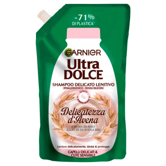 Garnier Ultra Dolce Shampoo Delicato Lenitivo Delicatezza d'Avena per Capelli...