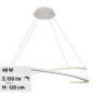 Immagine 1 - V-Tac VT-7908 Lampadario LED a Sospensione 48W SMD Dimmerabile Colore Bianco - SKU 14987