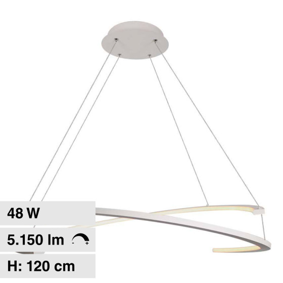 V-Tac VT-7908 Lampadario LED a Sospensione 48W SMD Dimmerabile Bianco V-Tac VT-7908 Lampadario LED a Sospensione 48W SMD Dimmerabile Bianco