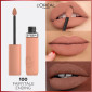 Immagine 3 - L'Oréal Paris Infaillible Matte Resistance Rossetto Liquido Idratante con Acido Ialuronico Colore 100 Fairytale Ending