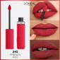 Immagine 3 - L'Oréal Paris Infaillible Matte Resistance Rossetto Liquido Idratante con Acido Ialuronico Colore 245 French Kiss