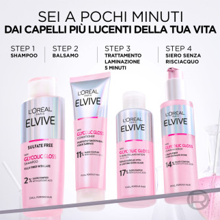 Shampoo Capelli Spenti e Porosi Elvive Glycolic Gloss L'Oréal Paris