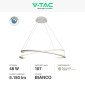 Immagine 2 - V-Tac VT-7908 Lampadario LED a Sospensione 48W SMD Dimmerabile Colore Bianco - SKU 14987