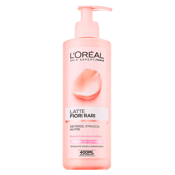 Latte Struccante Viso Fiori Rari Pelli Secche Sensibili L'Oréal Paris Latte Struccante Viso Fiori Rari Pelli Secche Sensibili L'Oréal Paris