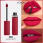 Immagine 3 - L'Oréal Paris Infaillible Matte Resistance Rossetto Liquido Idratante con Acido Ialuronico Colore 560 Pay Day