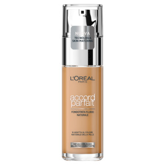 L'Oréal Paris Accord Parfait Fondotinta Fluido Naturale Colore 7.D/7.W Ambre...