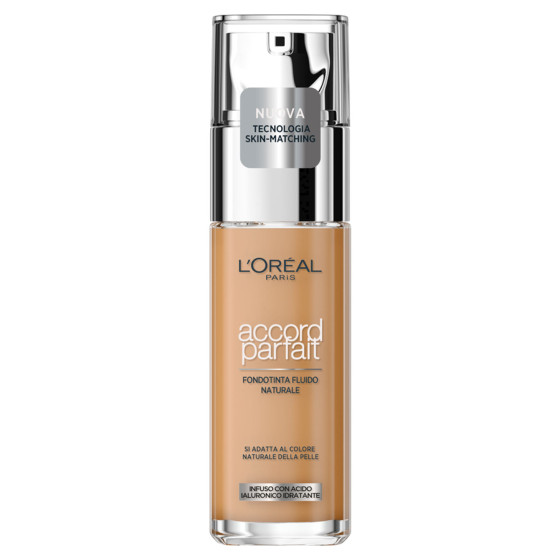 Fondotinta Fluido Accord Parfait 7.D/7.W Ambre Dore L'Oréal Paris Fondotinta Fluido Accord Parfait 7.D/7.W Ambre Dore L'Oréal Paris