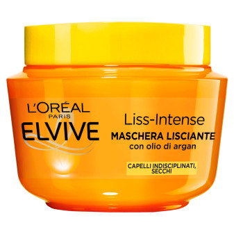 L'Oréal Paris Elvive Liss-Intense Maschera Lisciante Capelli Secchi e...