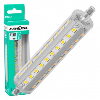 Marino Cristal Serie PRO Lampadina LED R7s L118 11W Bulb Tubolare