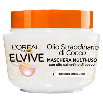 L'Oréal Paris Elvive Olio Straordinario di Cocco Maschera Multi-Uso Capelli...