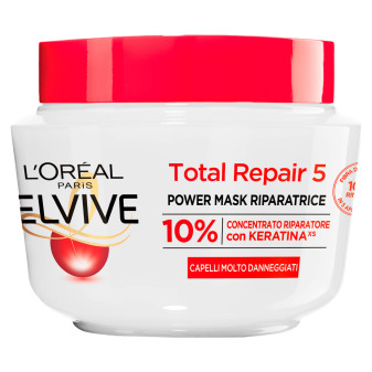 L'Oréal Paris Elvive Total Repair 5 Power Mask Riparatrice con Keratina per...