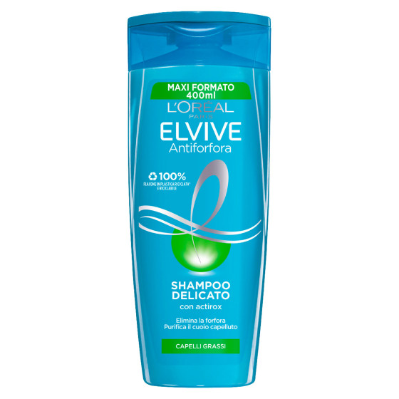 L'Oréal Paris Elvive Antiforfora Shampoo Delicato Capelli Grassi 400ml L'Oréal Paris Elvive Antiforfora Shampoo Delicato Capelli Grassi 400ml