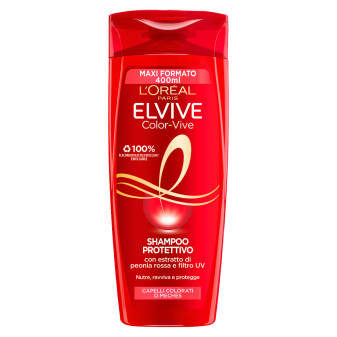 L'Oréal Paris Elvive Color-Vive Shampoo Protettivo con Peonia Rossa e Filtro...
