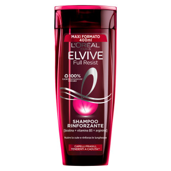 L'Oréal Paris Elvive Full Resist Shampoo Rinforzante con Biotina per Capelli...