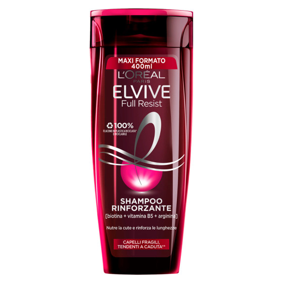 L'Oréal Paris Elvive Full Resist Shampoo Rinforzante Capelli Fragili L'Oréal Paris Elvive Full Resist Shampoo Rinforzante Capelli Fragili
