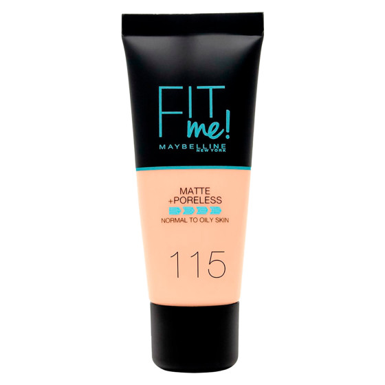 Fit Me Matte & Poreless Fondotinta Liquido 115 Ivory Maybelline Fit Me Matte & Poreless Fondotinta Liquido 115 Ivory Maybelline
