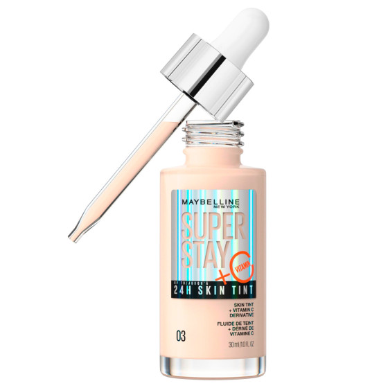 Superstay Skin Tint 24H Fondotinta in Siero Tonalità 03 Maybelline Superstay Skin Tint 24H Fondotinta in Siero Tonalità 03 Maybelline