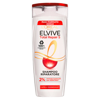 L'Oréal Paris Elvive Total Repair 5 Shampoo Riparatore 400ml