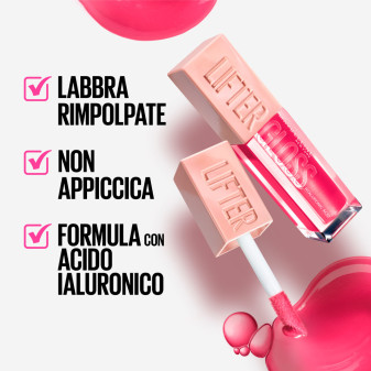 Lucidalabbra con Acido Ialuronico Colore 22 Peach Ring di Maybelline