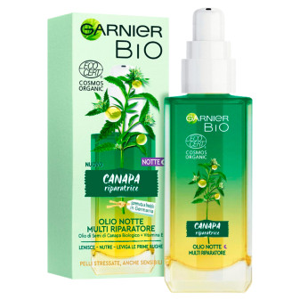 Garnier Bio Olio Notte Multi Riparatore Levigante Nutriente Lenitivo con Olio...