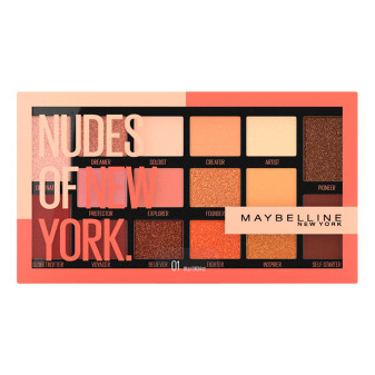 Maybelline New York Nudes Of New York Palette di 16 Ombretti Matte e...