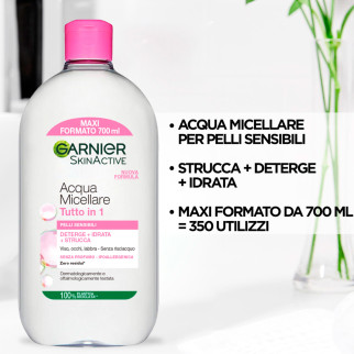 Garnier SkinActive Acqua Micellare Pelli Sensibili Struccante 700ml