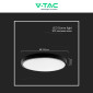 Immagine 7 - V-Tac VT-8618S Plafoniera LED Rotonda 18W SMD IP44 con Sensore di Movimento e Crepuscolare Colore Nero - SKU 76691