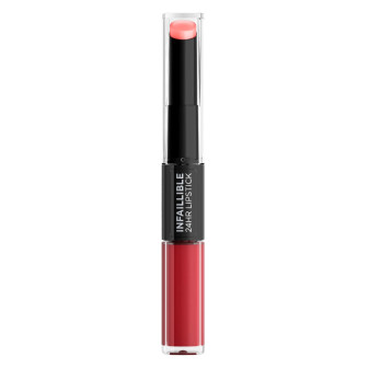 L'Oréal Paris Infaillible 24H Lipstick Rossetto Liquido 2in1 Lunga Tenuta con...