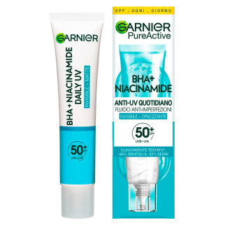 Garnier PureActive Fluido Viso Anti-Imperfezioni Anti-UV Quotidiano