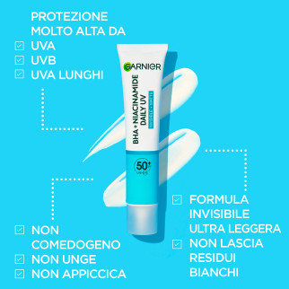 Garnier PureActive Fluido Viso Anti-Imperfezioni Anti-UV Quotidiano