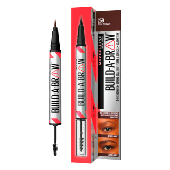 Maybelline New York Build-A-Brow Penna 2in1 con Gel Fissante per Sopracciglia...