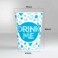 Immagine 2 - Bicchieri in Carta Riciclabile Fantasia Drink Me da 200ml - Confezione da 25 Bicchieri