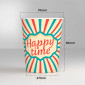 Immagine 2 - Bicchieri in Carta Riciclabile Fantasia Happy Time da 200ml - Confezione da 25 Bicchieri