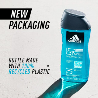 Ice Dive Refreshing Gel Doccia 3in1 Adidas - Flacone da 250ml