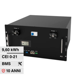 VT-48200B Accumulatore 9.60kWh Impianti Fotovoltaici V-Tac cei 0-21