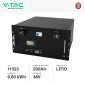 Immagine 2 - V-Tac VT-48200B Batteria Rack BMS LiFePO4 48V 200Ah 9,60kWh per Inverter Impianto Fotovoltaico CEI 0-21 - SKU 11523