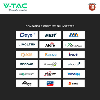 VT-48200B Accumulatore 9.60kWh Impianti Fotovoltaici V-Tac cei 0-21