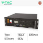 Immagine 2 - V-Tac VT48100E-P2 Batteria BMS Rack LiFePO4 51,2V 100Ah 5,12kWh per Inverter Impianto Fotovoltaico CEI 0-21 - SKU 11377