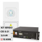 Immagine 1 - V-Tac Kit Inverter 3,6kW Monofase IP65 LCD CEI 0-21 + Batteria Rack LiFePO4 5.12kWh Impianto Fotovoltaico - SKU 11725 + 11377