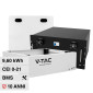 V-Tac VT-48200B Batteria BMS LiFePO4 48V 200Ah 9,60kWh CEI 0-21 con Modulo e Copertura Rack - SKU 11523 + 11557 + 11559