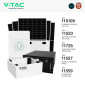 Immagine 2 - V-Tac Kit 3,69kW 9 Pannelli Solari Fotovoltaici 410W + Inverter Monofase + Batteria 9,60kWh - SKU 119109 + 11725 + 11523