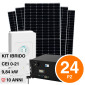 Immagine 1 - V-Tac Kit 9.84kW 24 Pannelli Solari Fotovoltaici 410W + Inverter Trifase + Batteria Rack 9.60kWh - SKU 11550 + 11542 + 11523