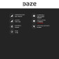 Immagine 3 - Daze Supporto da Terra in Acciaio per 1 o 2 Wall Box Compatibile con Dazebox - mod. SD01