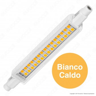 Duralamp Lampadina Erre7s LED R7s L118 10W Bulb Tubolare Slim - mod.