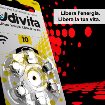 Udivita Batterie Protesi Acustiche Misura 10 Blister da 6