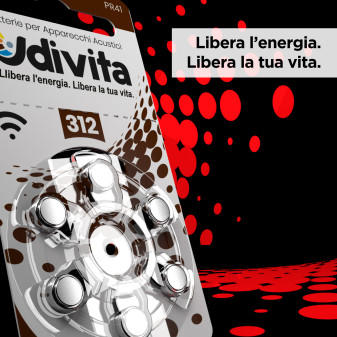 Udivita Batterie Protesi Acustiche Misura 312 Blister da 6