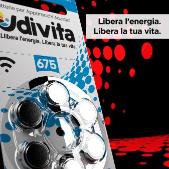 Udivita Batterie Protesi Acustiche Misura 675 Blister da 6