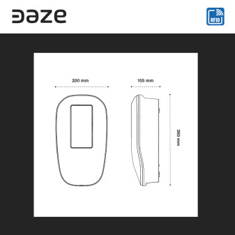 Wallbox Home T Daze 22,2kW Trifase IP55 Cavo Tipo 2 Bluetooth Wi-Fi