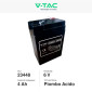Immagine 2 - V-Tac VT-4-6 Batteria Piombo Acido 6V 4Ah con Attacchi T1 - SKU 23448